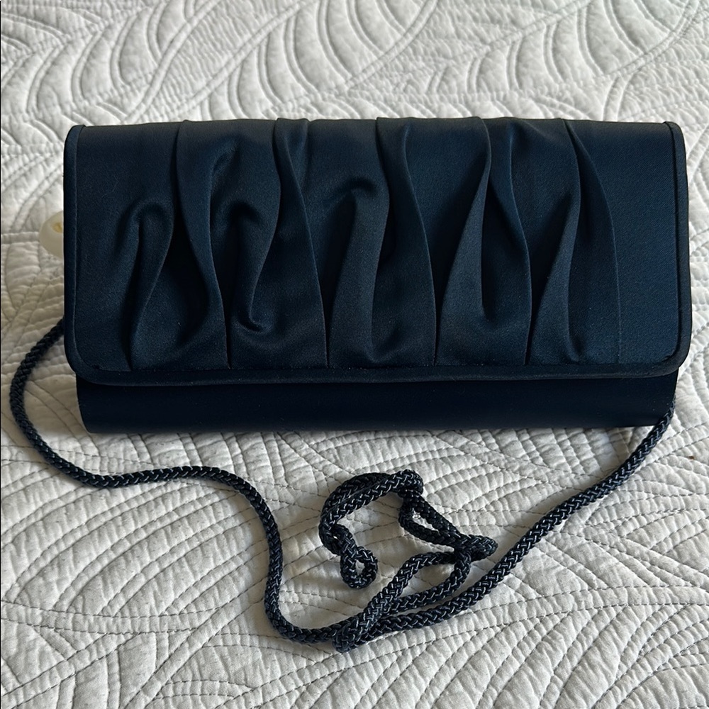 Elegant Navy Evening Clutch